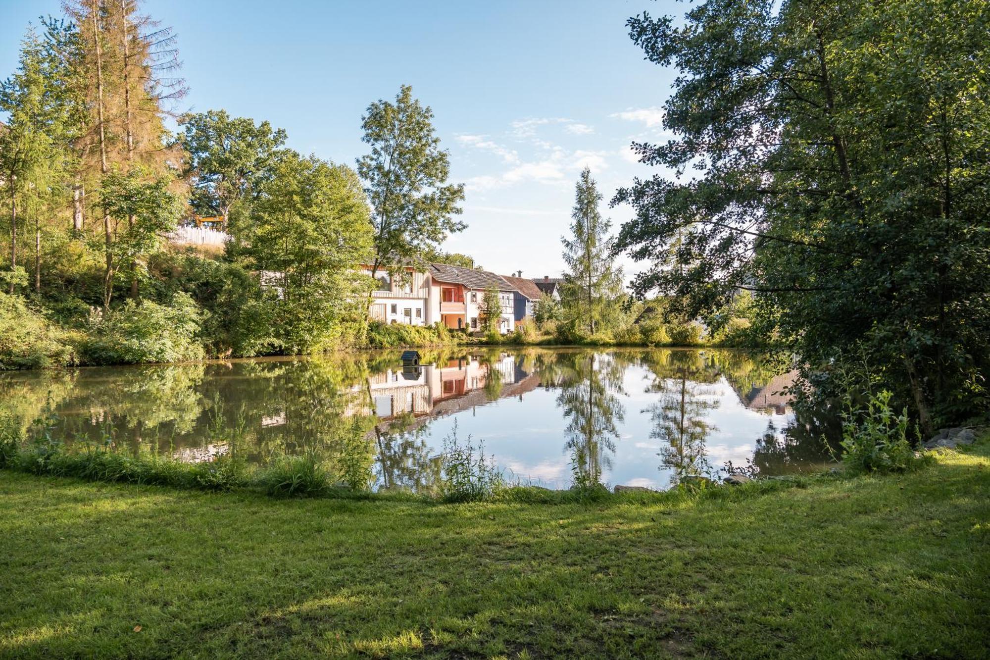 Ferienwohnung Panorama Teichblick Heldritt ภายนอก รูปภาพ